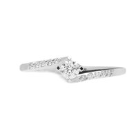 Anello Promesse Donna Venere in Oro bianco Diamante 0.16 Ct FE/0,16-14 - FE/0,16-14